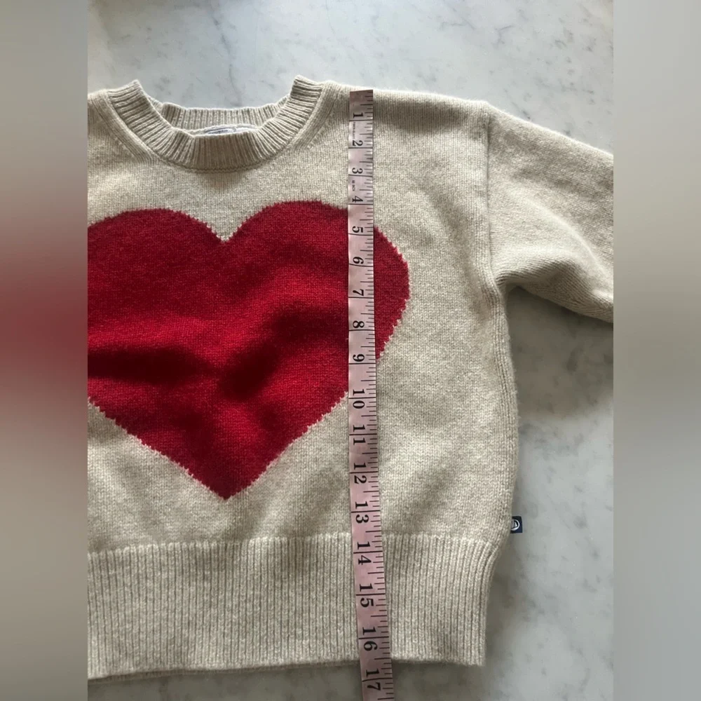 Petit Bateau Heart Cream Sweater - Picture 5 of 7